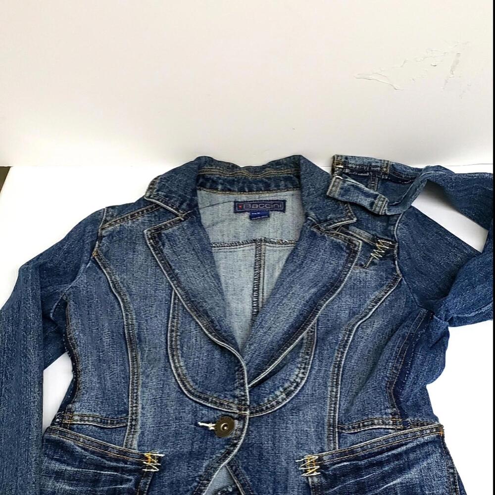 Stylish Baccini Denim Blazer Jacket